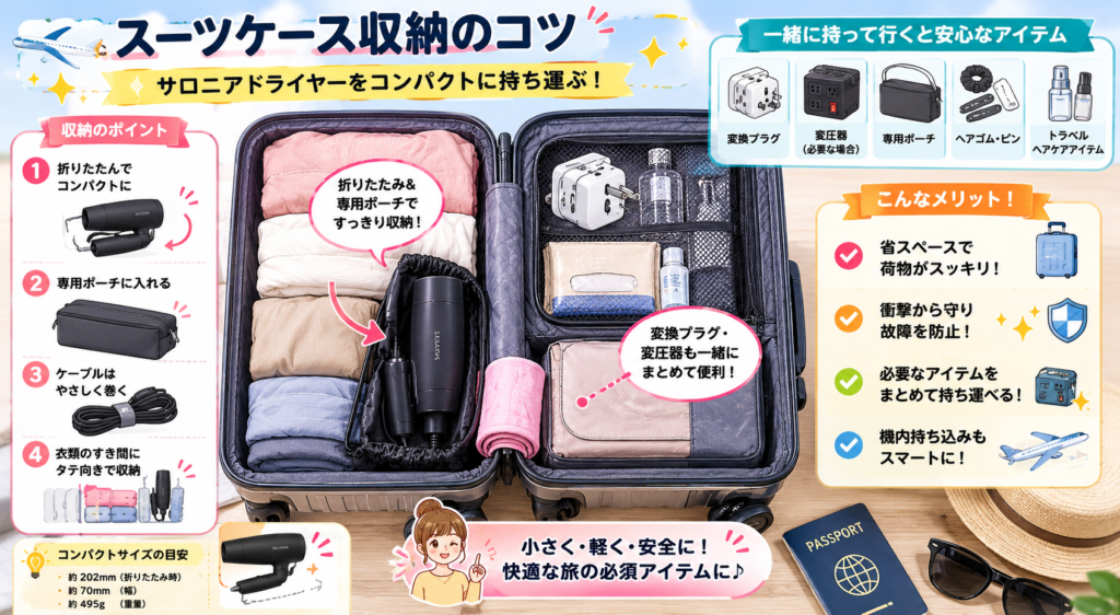 サロニアコンパクトドライヤー収納例