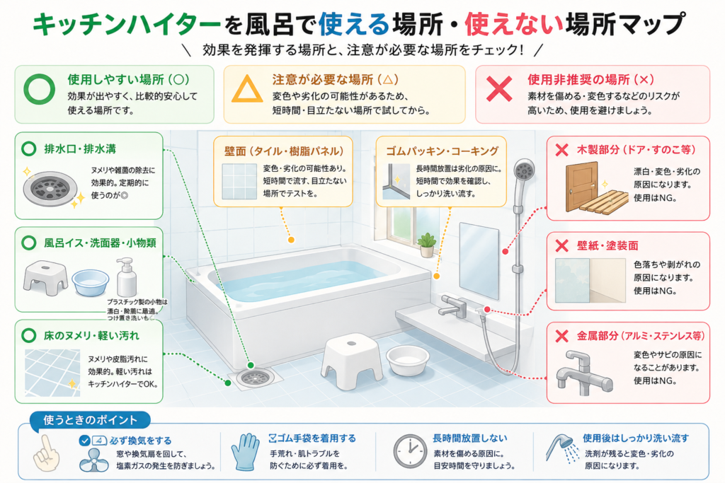 風呂で使える場所・使えない場所マップ